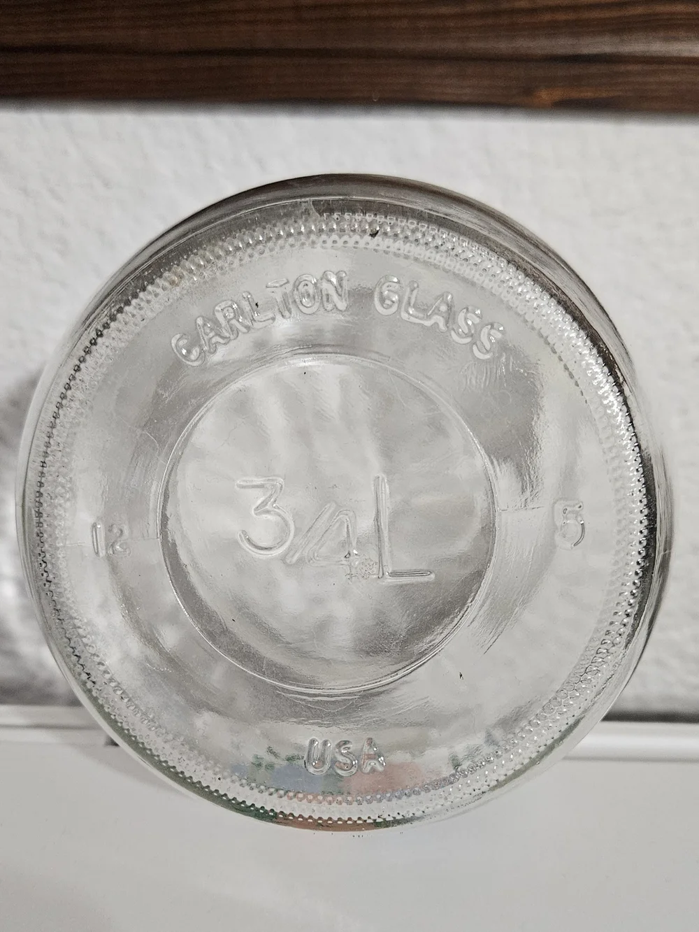 80's Canister Jar Carlton Glass